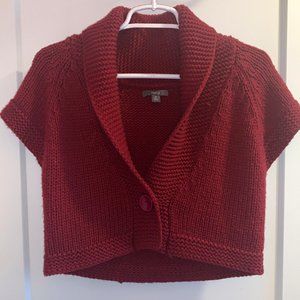Apt 9 Crop Knit Sweater, Small, Red